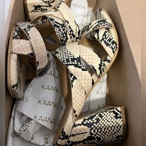 KAANAS GENEVA Heels purchased in Naples for $175 worn twice